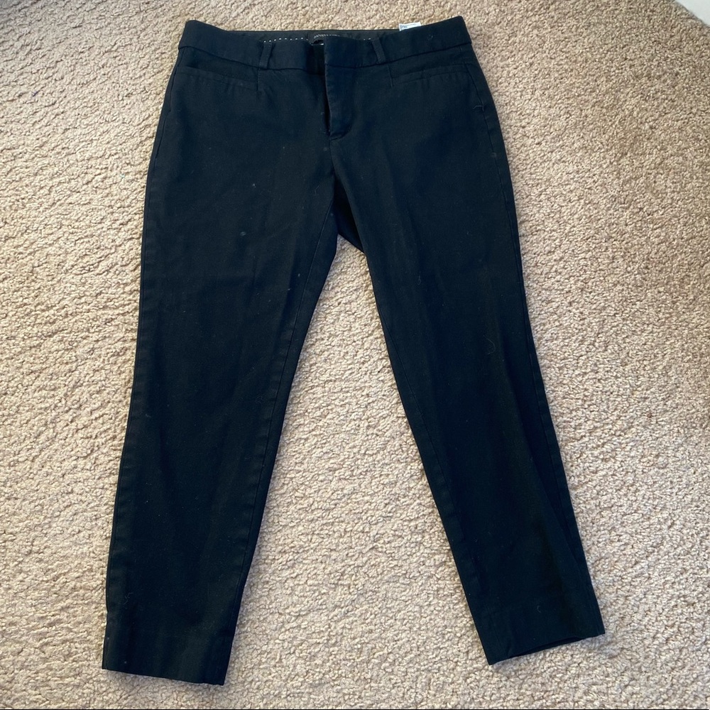 BANANA REPUBLIC BLACK STRAIGHT DRESS PANT SIZE 6 PETITE